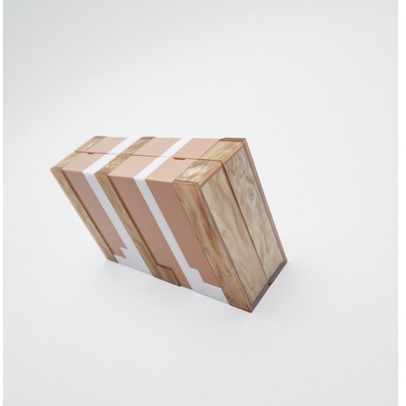 Zara contrasting box bag - Picture 1 of 9